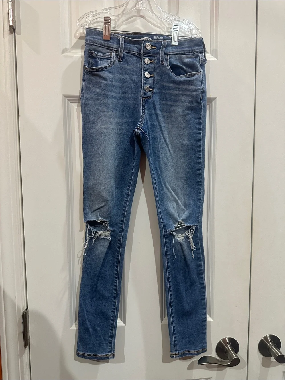 NWOT Kids Old Navy Distressed Skinny Jeans - Blue size 10